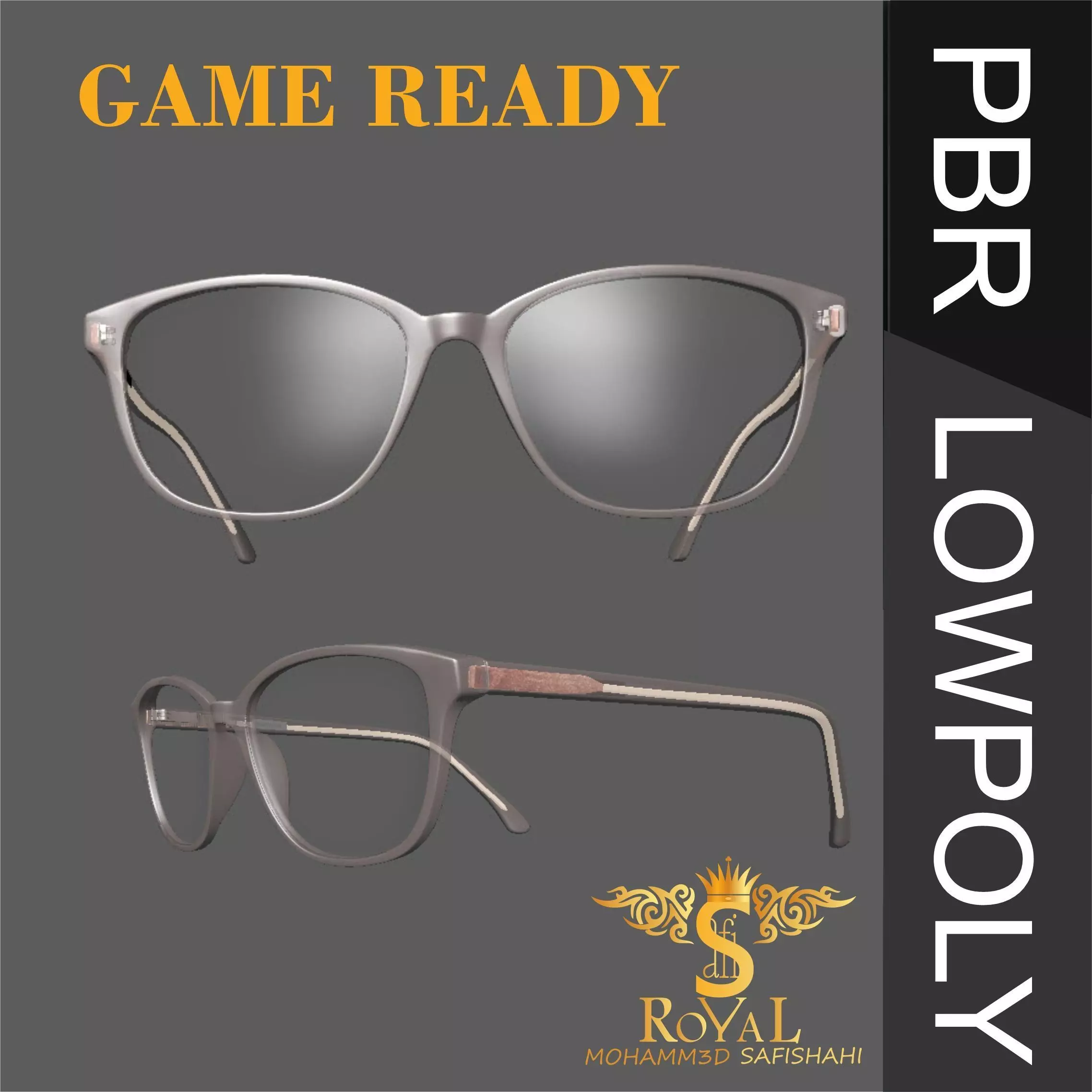 Eyewear AMERICAN FRAMEWORK Low-poly 3D model Low-poly 3D model