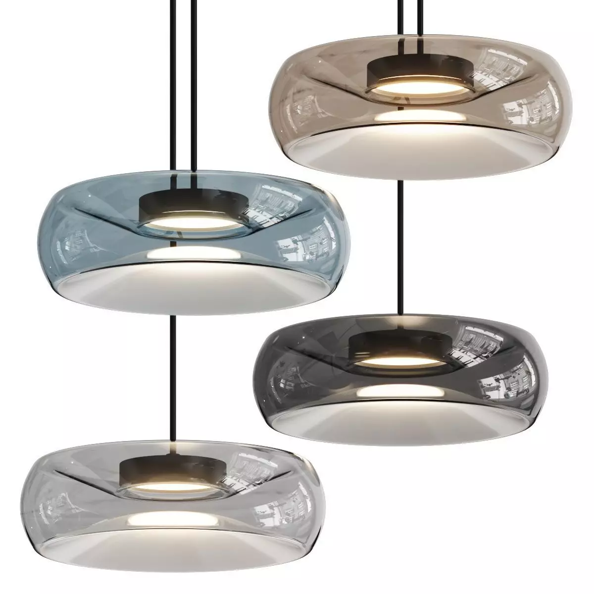 Cangini and Tucci Fold Pendant Lamp 3D model_1