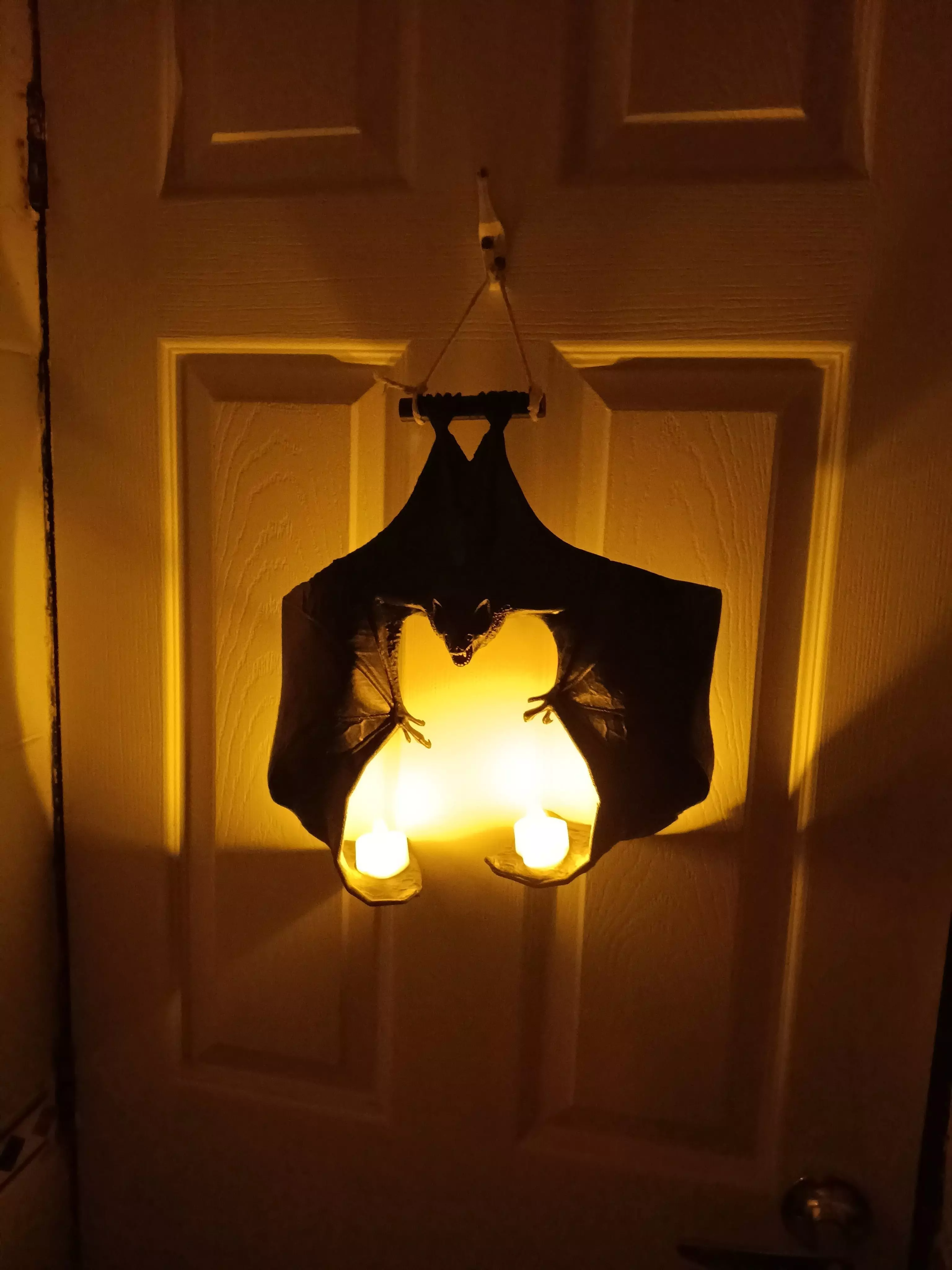 bat candle holder portavelas forma de murcielago 3D print model