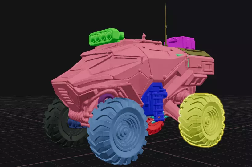 Futuristic Armored Off-Road Exploration Vehicle 3D print model_1