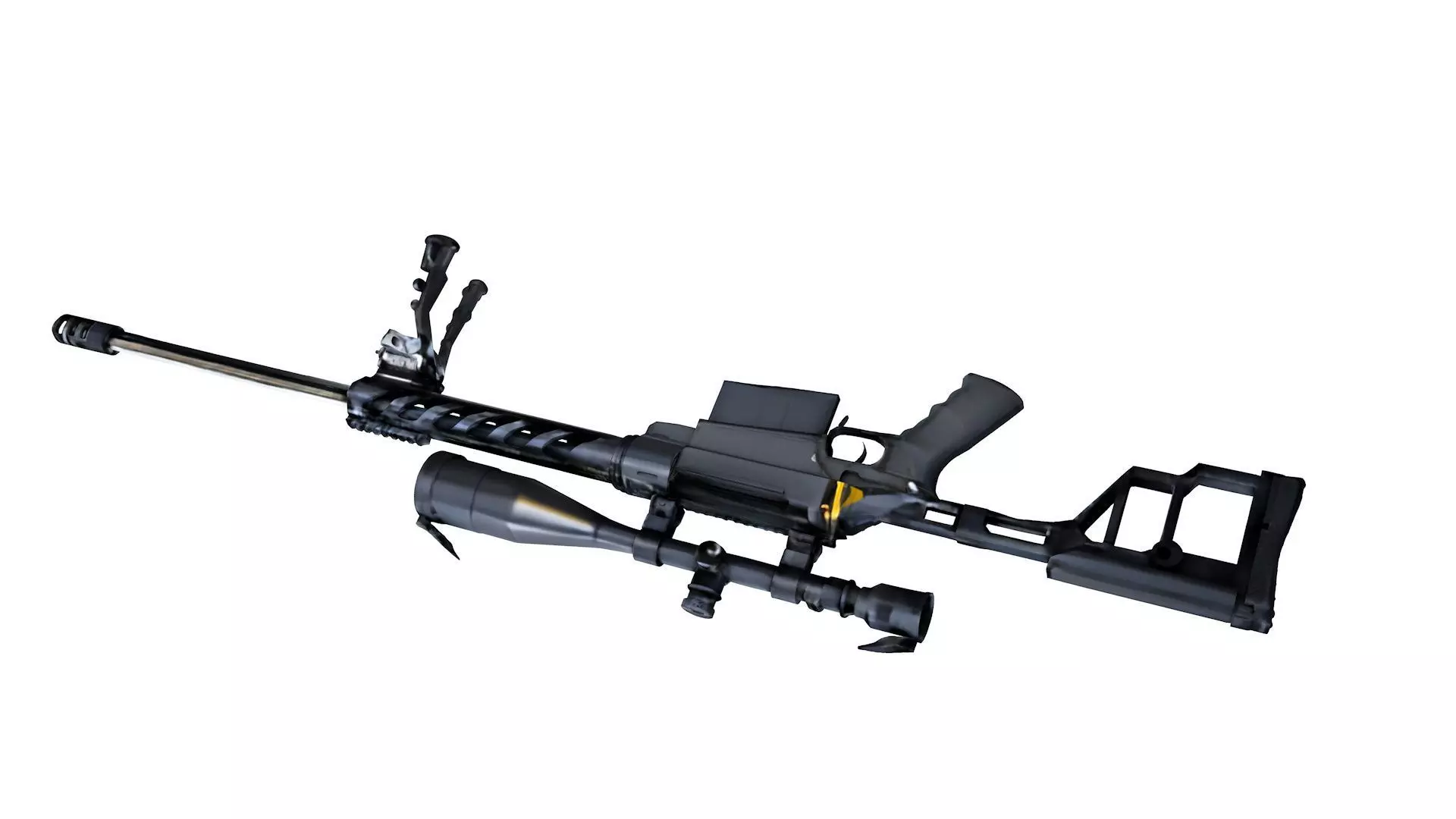 TSVL-8 M1 Stalingrad  rifle  3D model_2