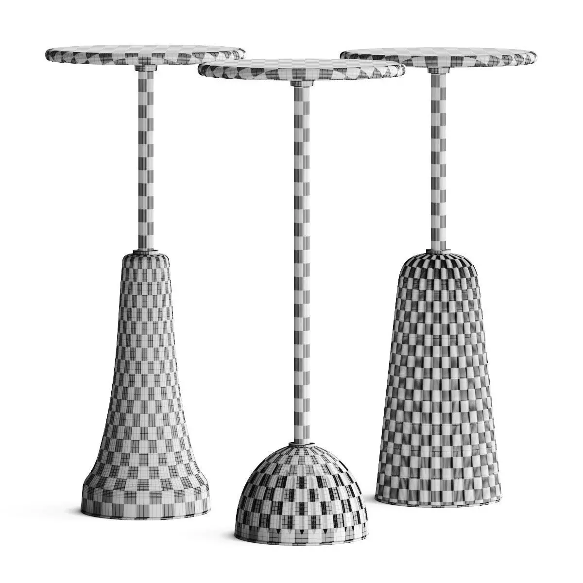 Vical Home Murano Colmar Sintra Side Table 3D model_4