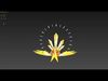 paper crane Low-poly 3D model_1