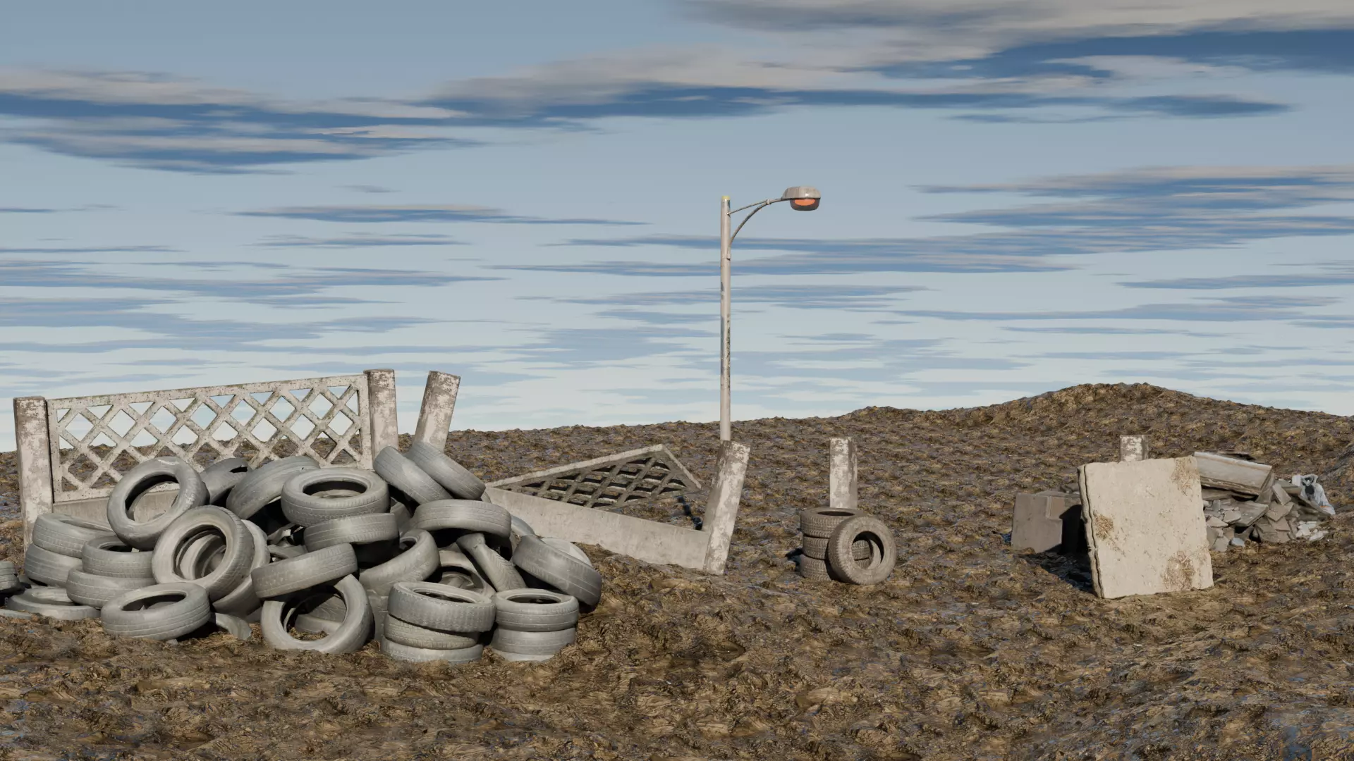 Silent Perimeter assets Free 3D model