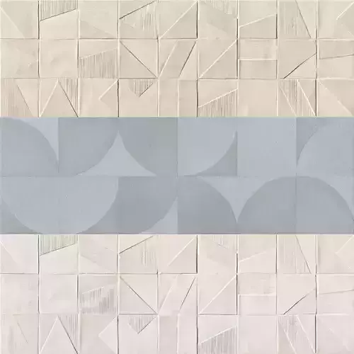 Modern Geometric Ceramic Tile Wall Panel 