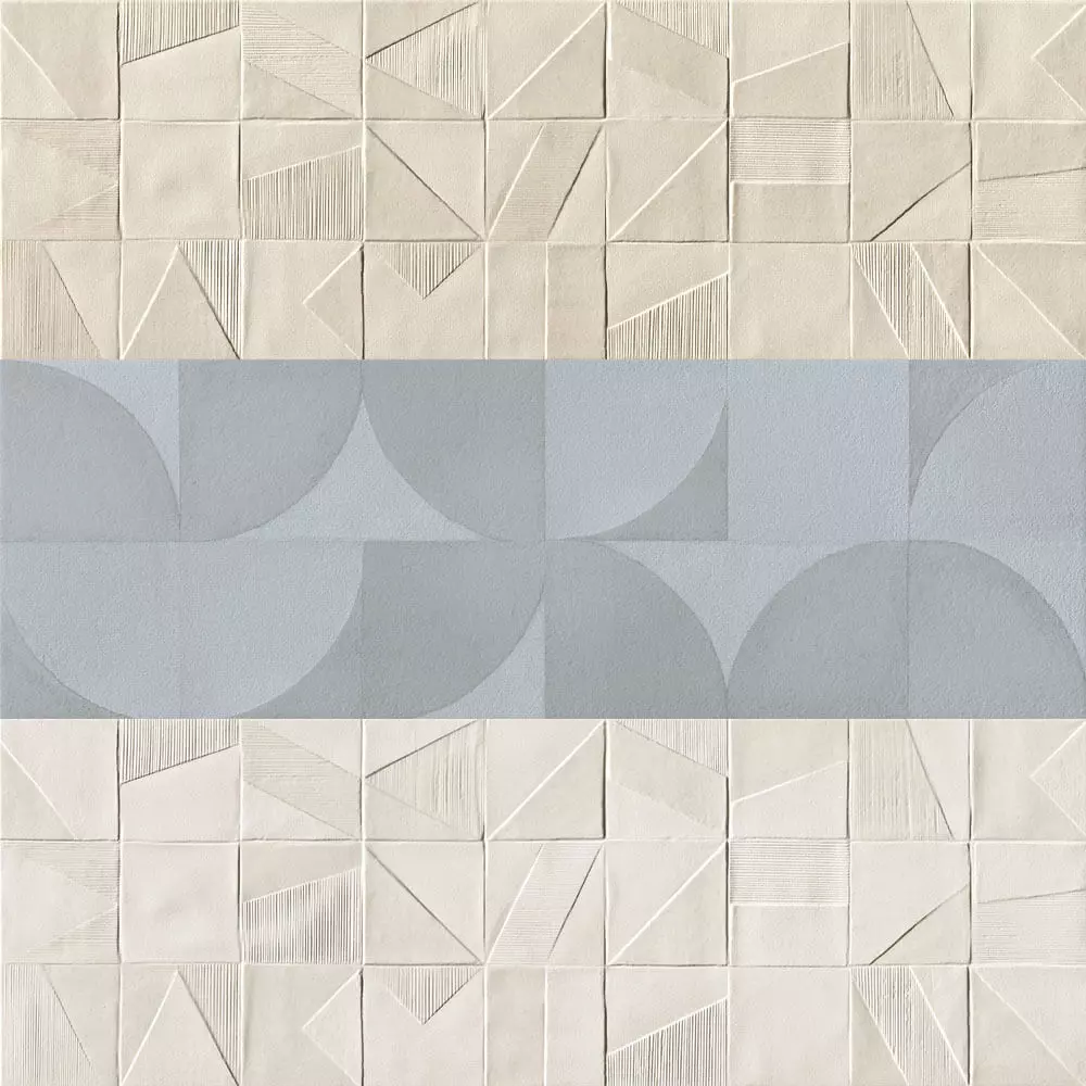 Modern Geometric Ceramic Tile Wall Panel  Texture_0