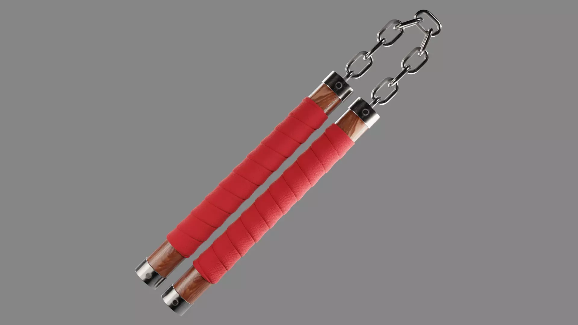 Nunchaku 01 Low-poly 3D model_6