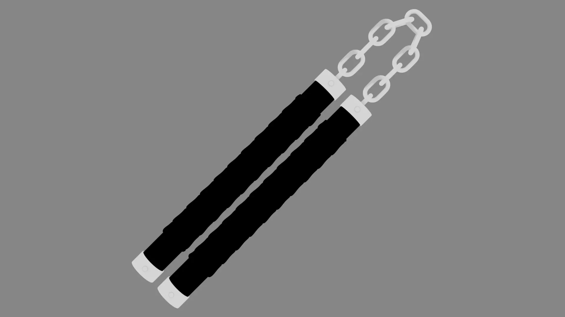 Nunchaku 01 Low-poly 3D model_9
