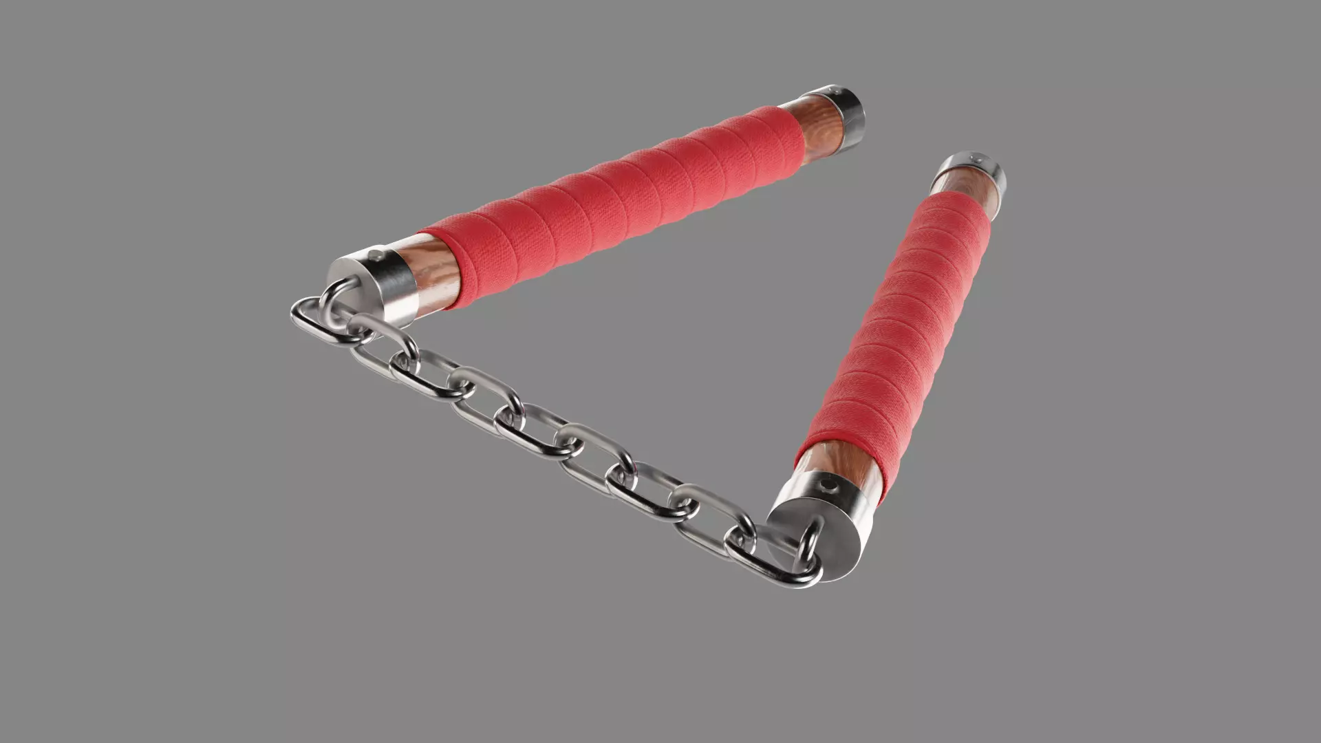 Nunchaku 01 Low-poly 3D model_1
