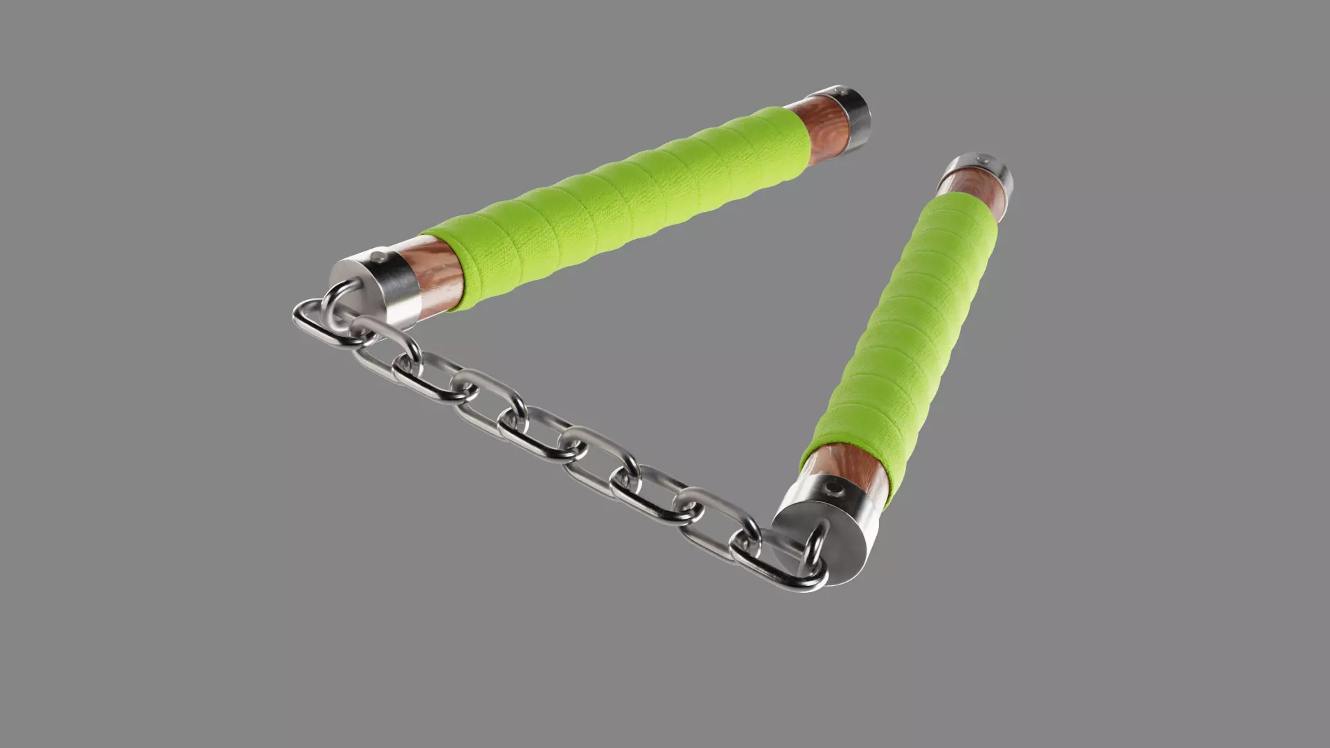 Nunchaku 01 Low-poly 3D model_3