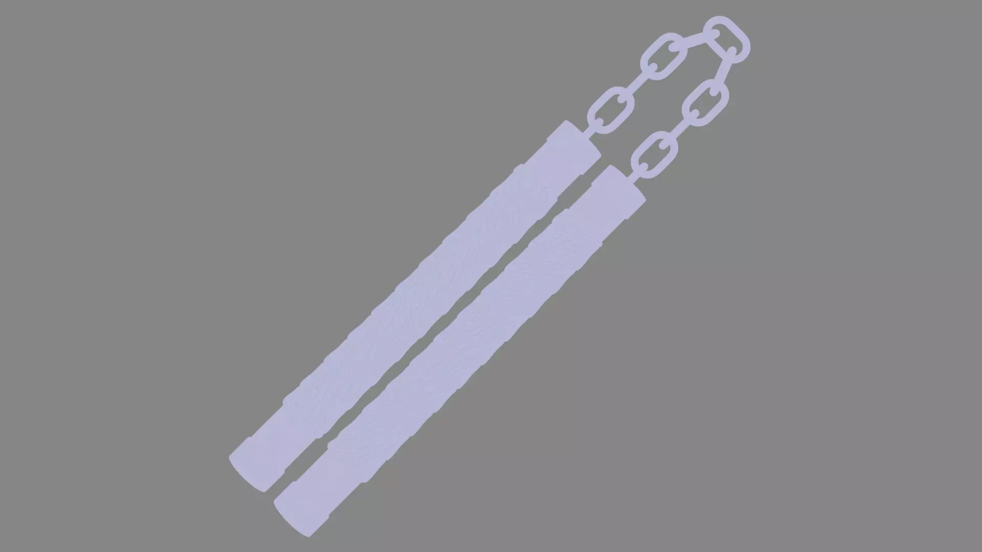 Nunchaku 01 Low-poly 3D model_11