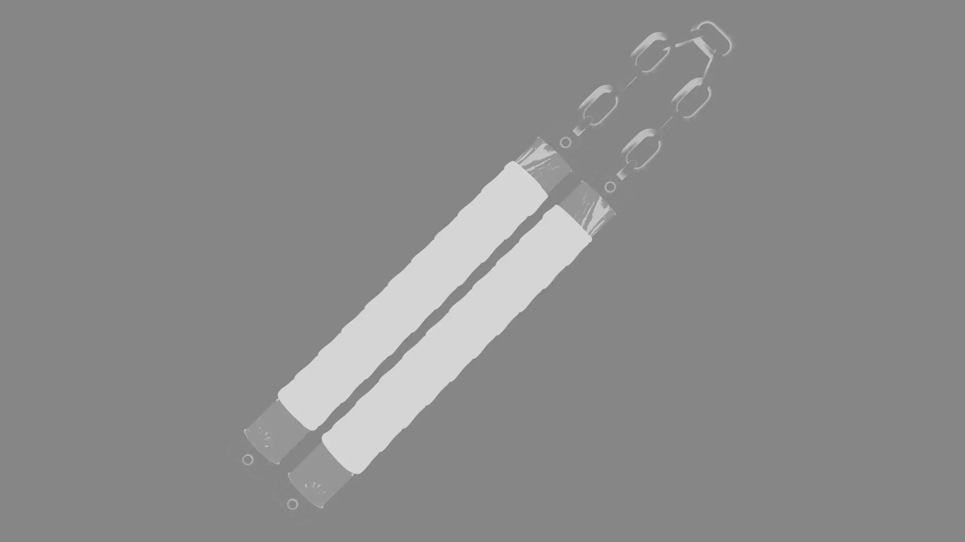 Nunchaku 01 Low-poly 3D model_10