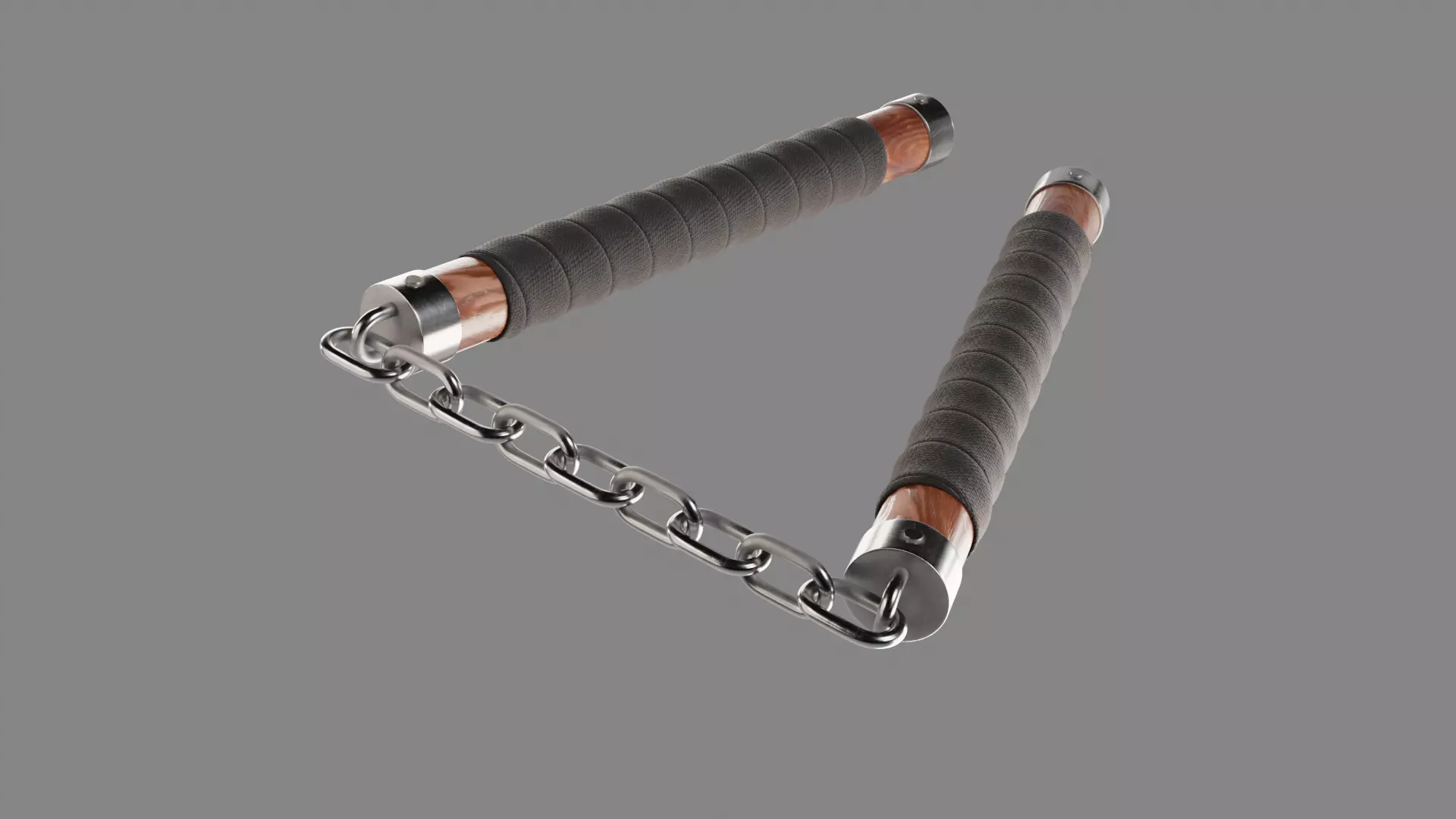 Nunchaku 01 Low-poly 3D model_4