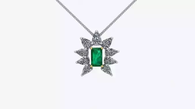 Verdant Starburst Necklace