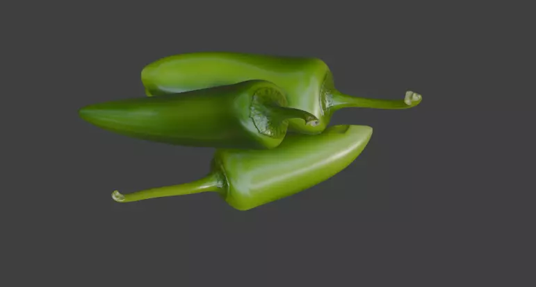 Green Chili Bundle 3D Model 3D model_2