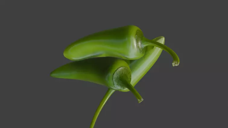 Green Chili Bundle 3D Model 3D model_4