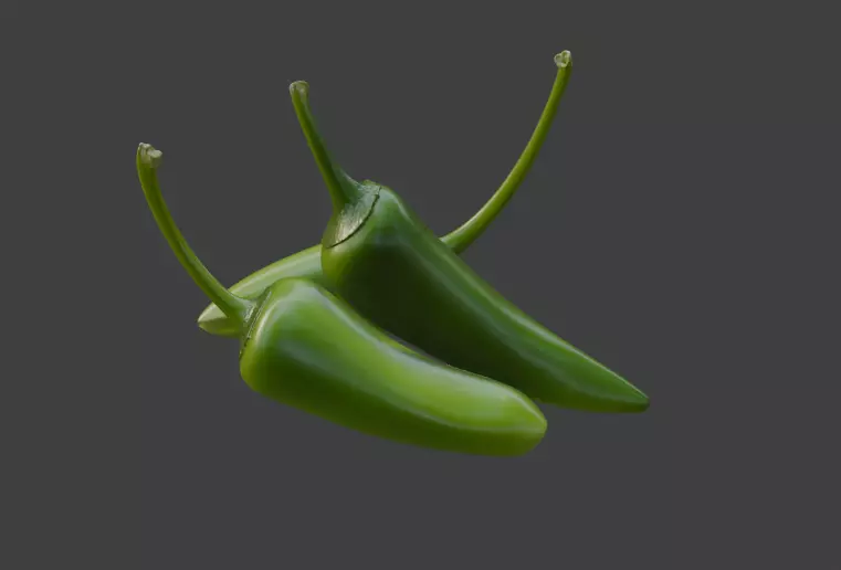 Green Chili Bundle 3D Model 3D model_0