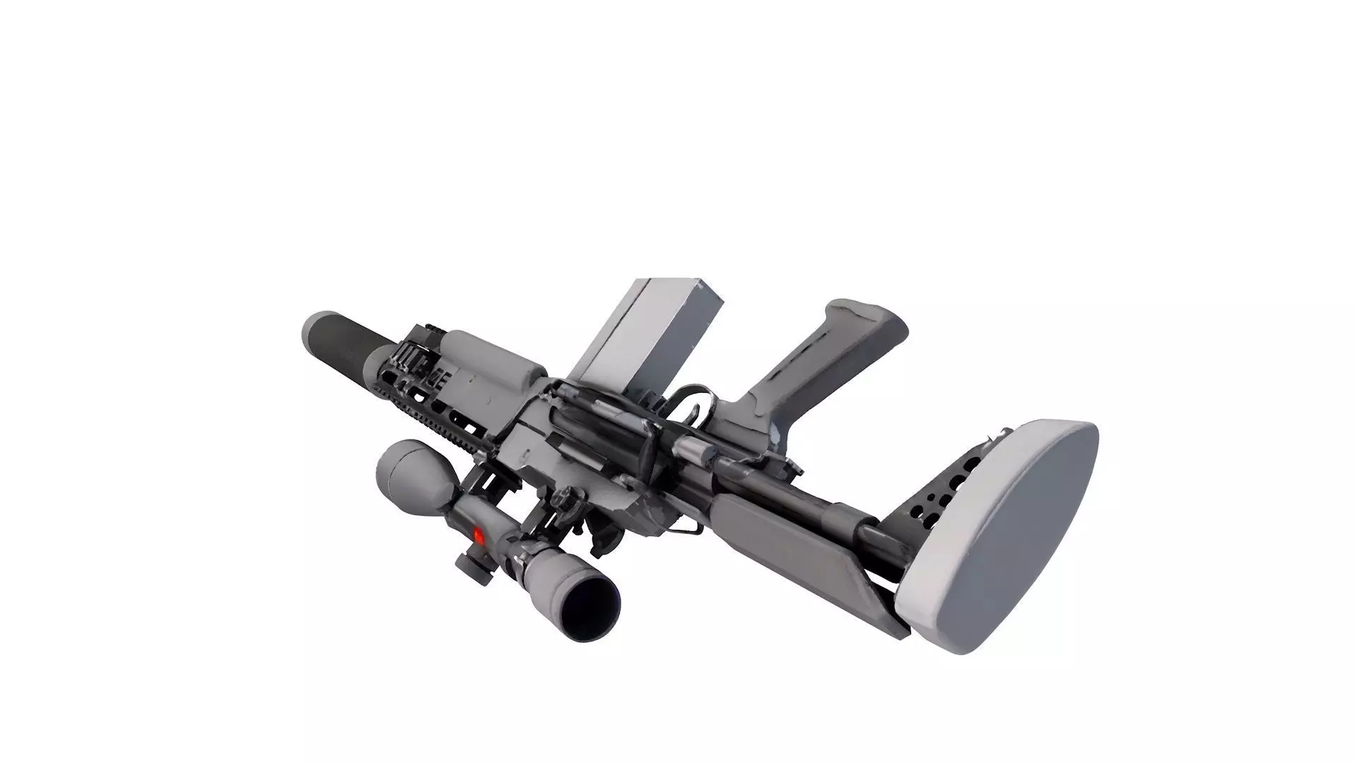 M14 Delta Force Elite rifle 3D model_3