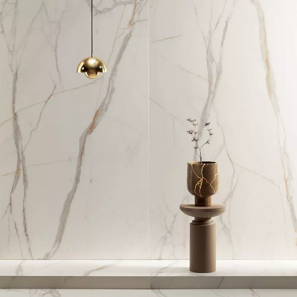 White Marble Floor Slab 3D Model Texture_0