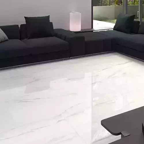 White Marble Wall Slab 3D Model 