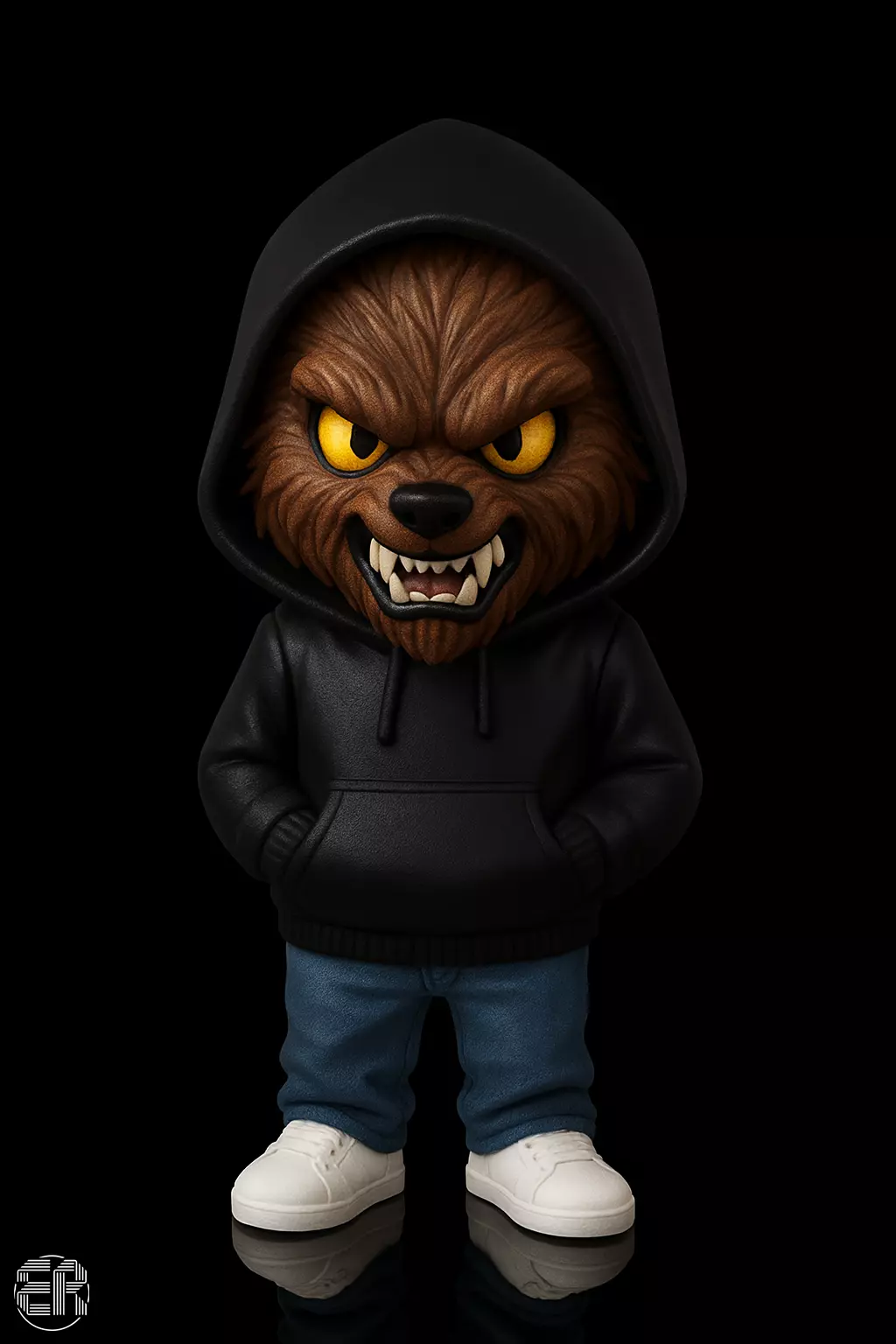 Wolfy Hood - Hoody Family 3D print model_1