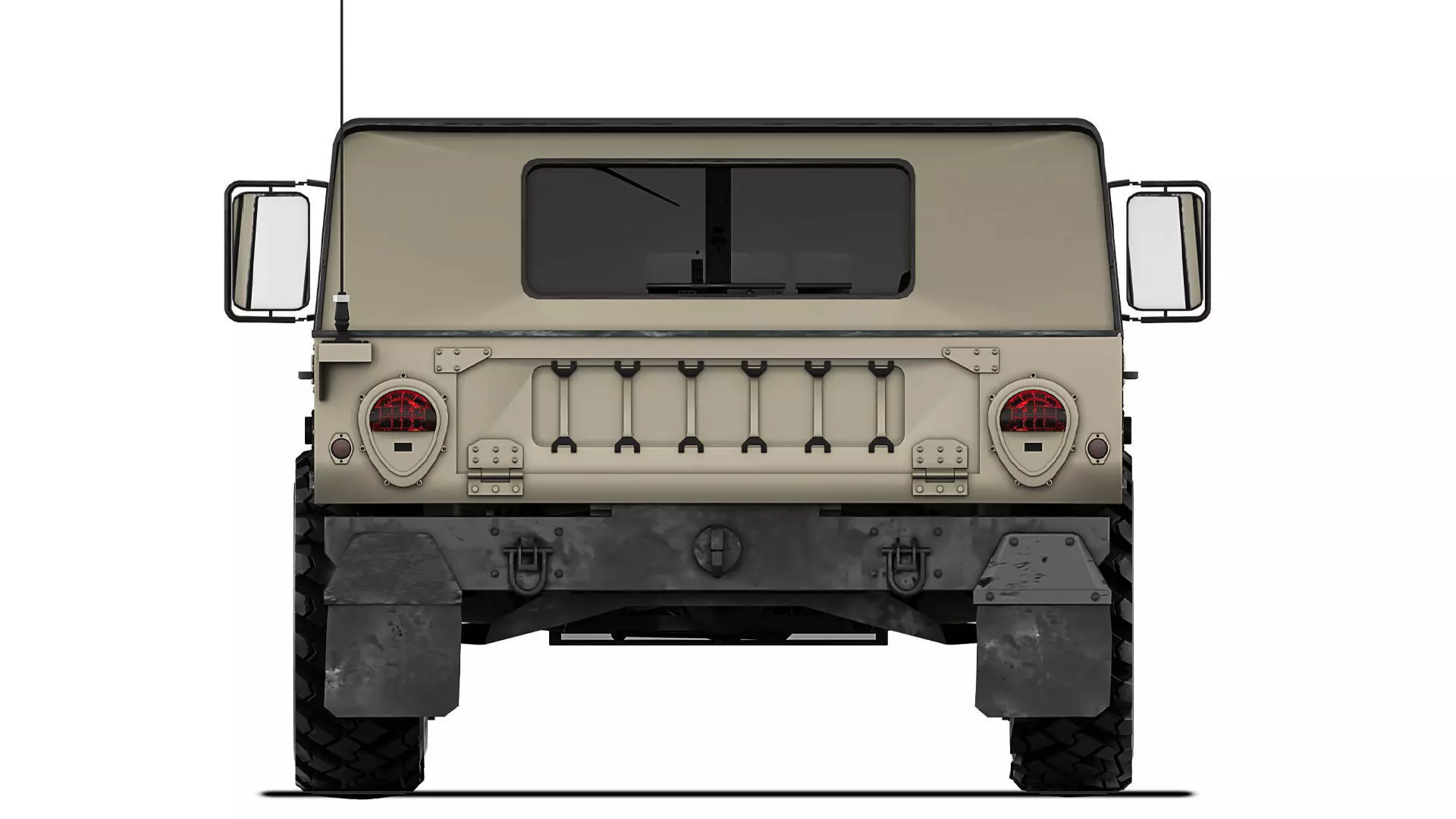 Humvee Military HMMWV M998A1 1994 3D model_3