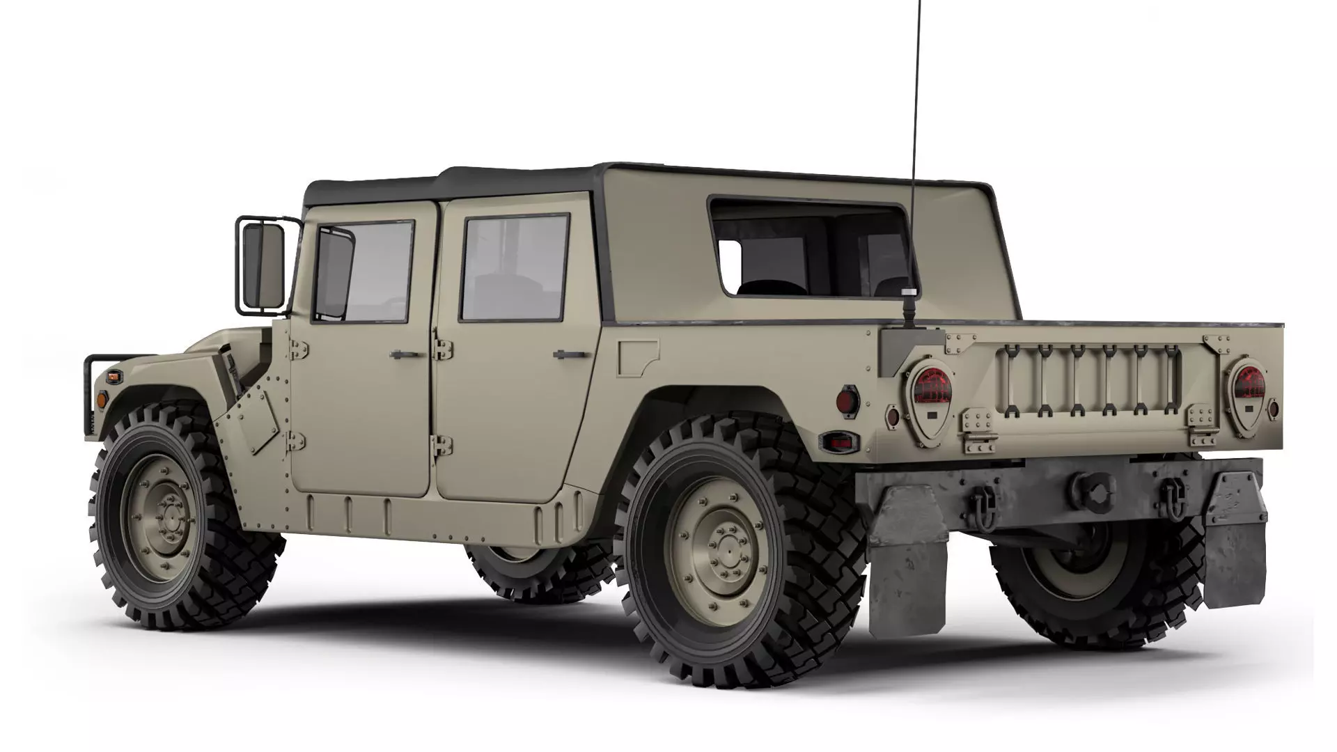Humvee Military HMMWV M998A1 1994 3D model_2