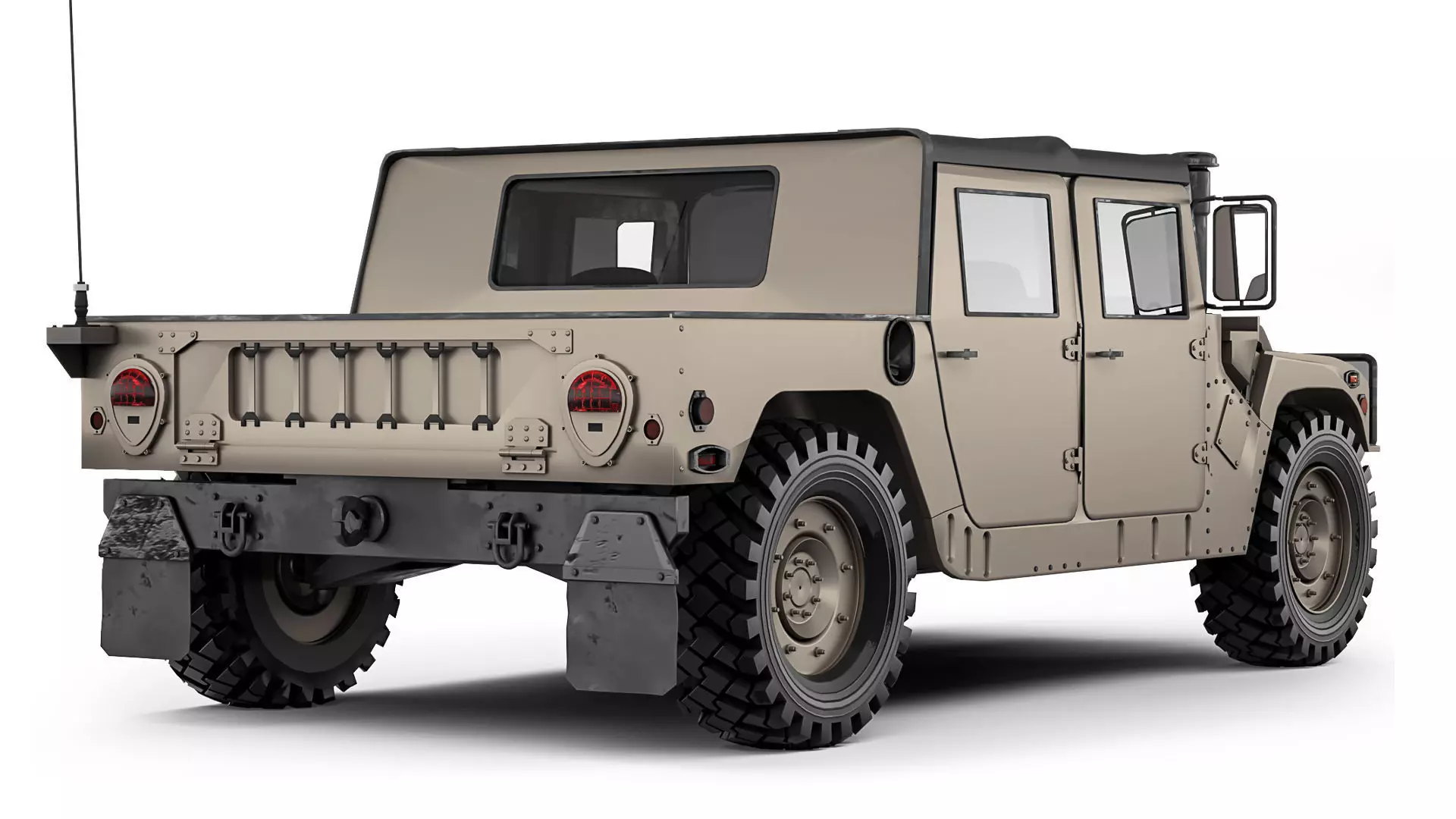 Humvee Military HMMWV M998A1 1994 3D model_4