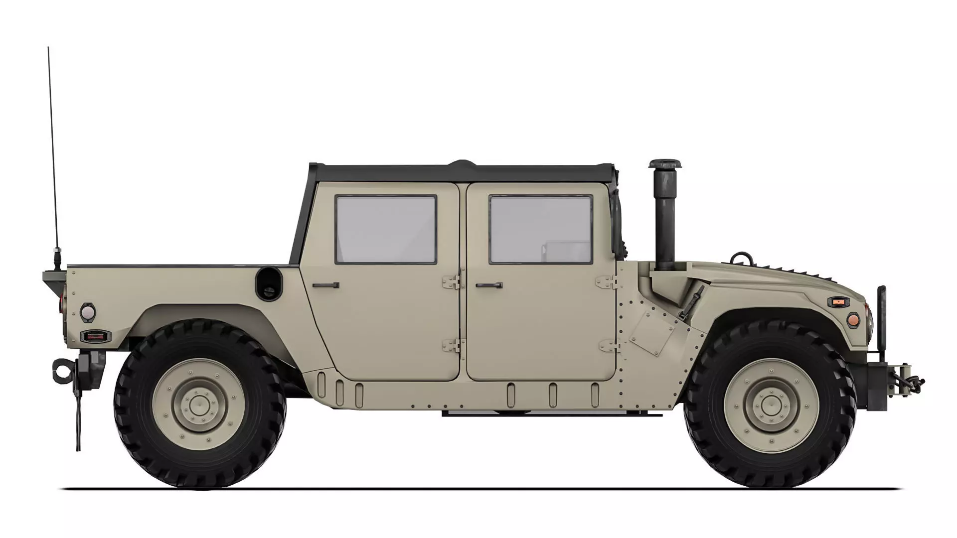 Humvee Military HMMWV M998A1 1994 3D model_5
