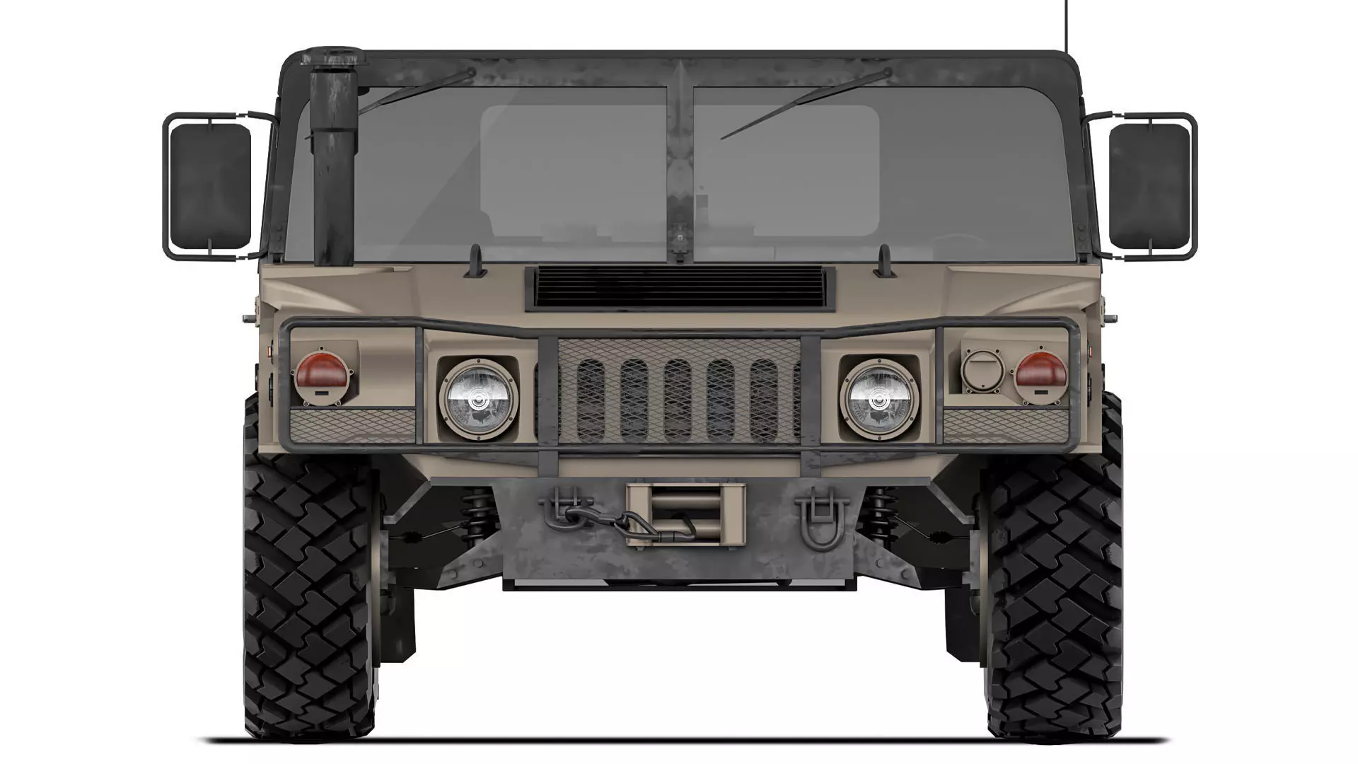 Humvee Military HMMWV M998A1 1994 3D model_7