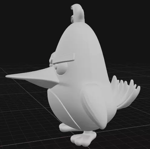 chuck angry birds 3D print model_2
