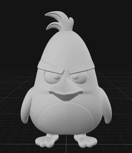 chuck angry birds 3D print model_1