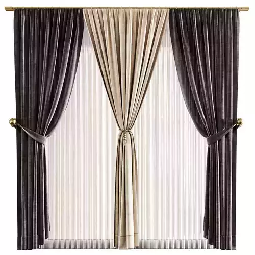 classic two piece curtain set