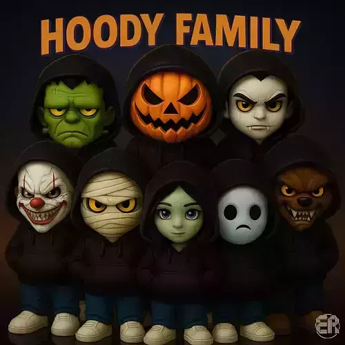 Hoody Family -  Streetwear Halloween Bundle 3D print model