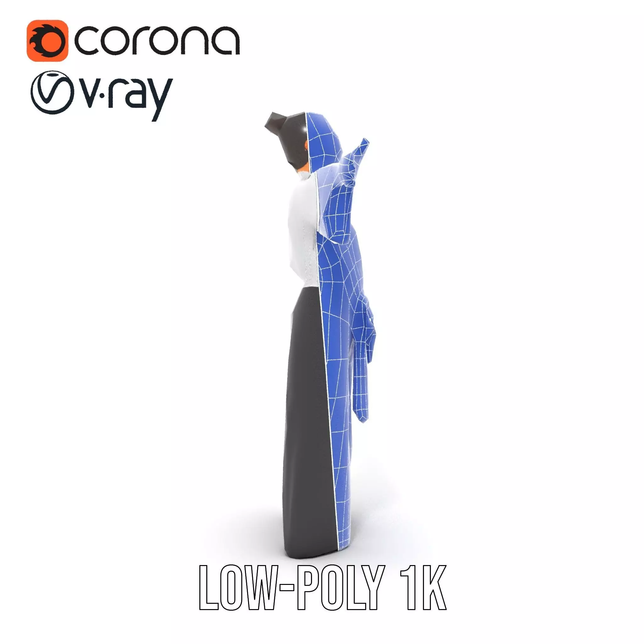 Chic White Blouse model pack Low-poly 3D model_31