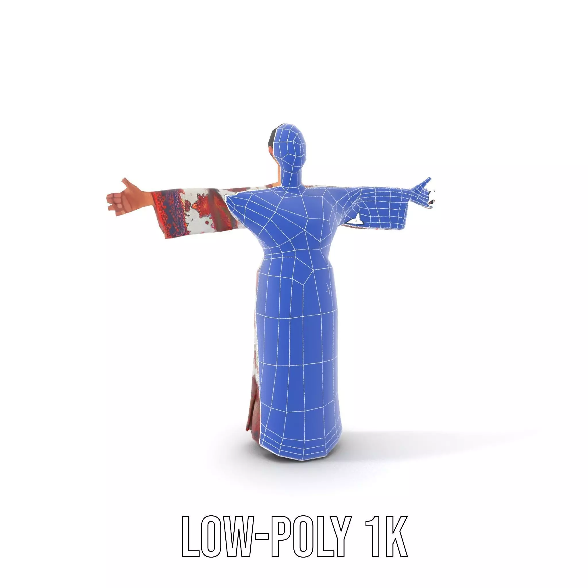 Floral Maxi Dress model pack Low-poly 3D model_17