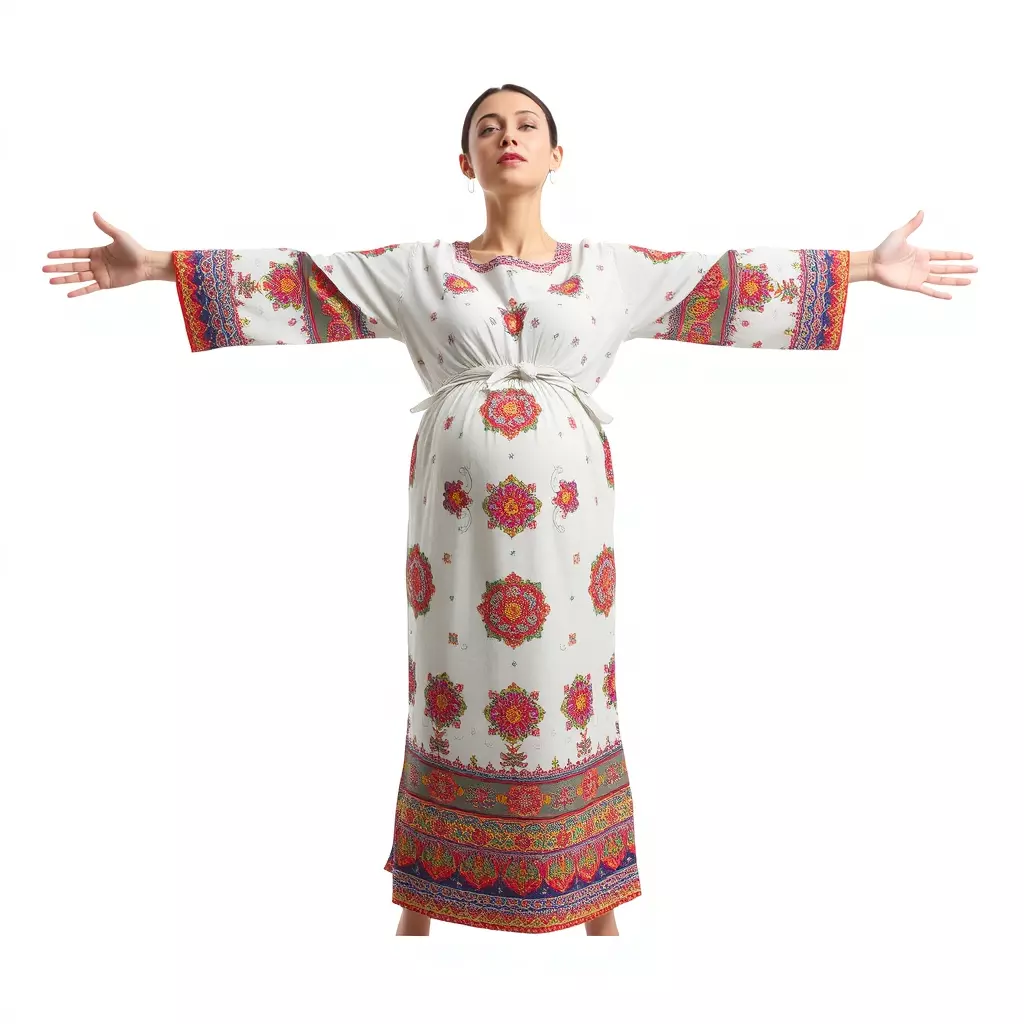 Floral Maxi Dress model pack Low-poly 3D model_3