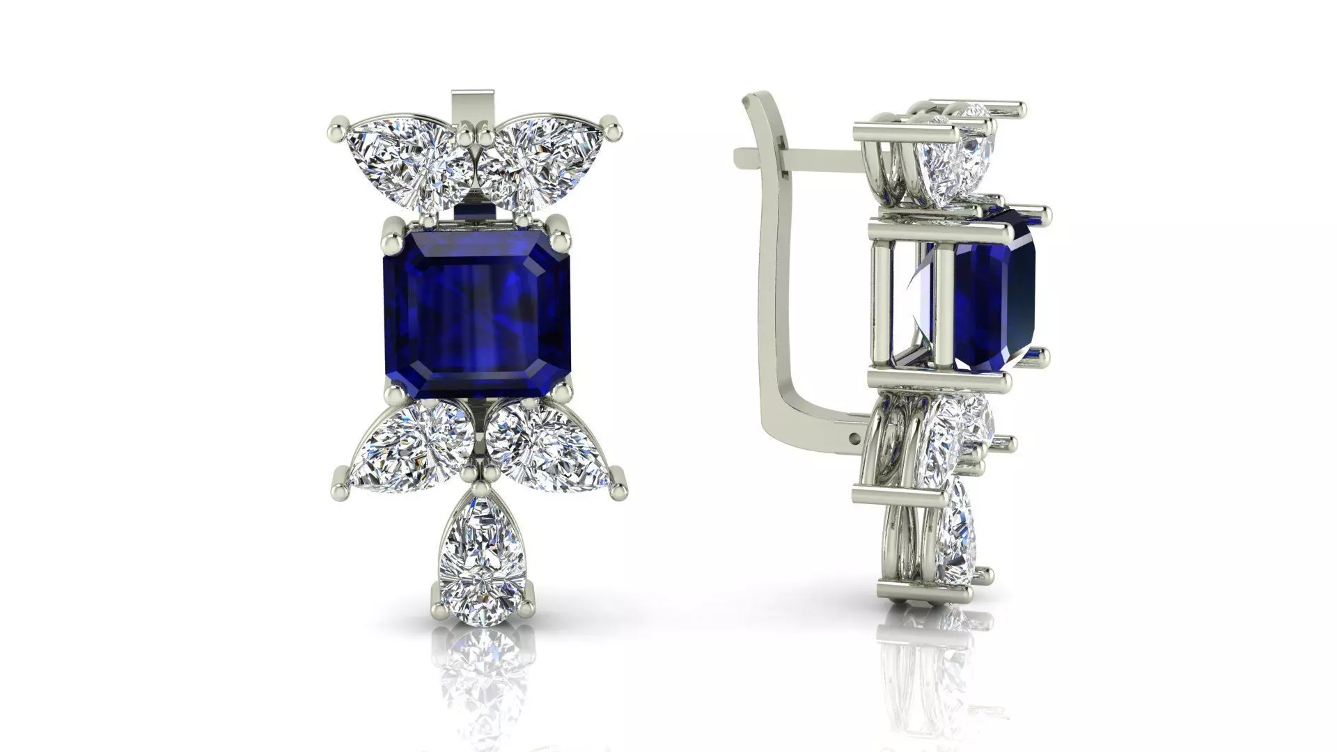 Elegant earrings 3D print model