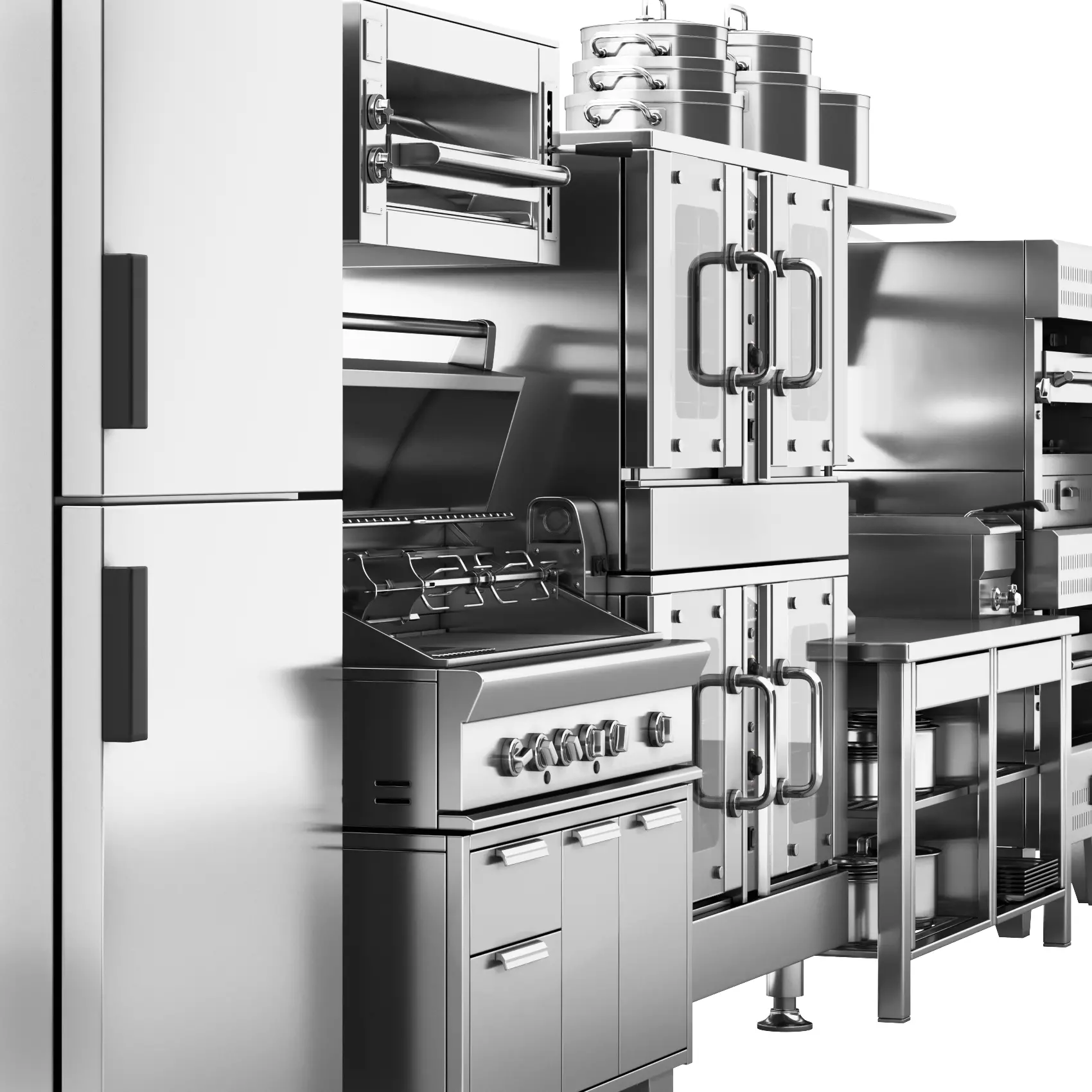 A set of equipment for cafes and restaurants 3D model_5