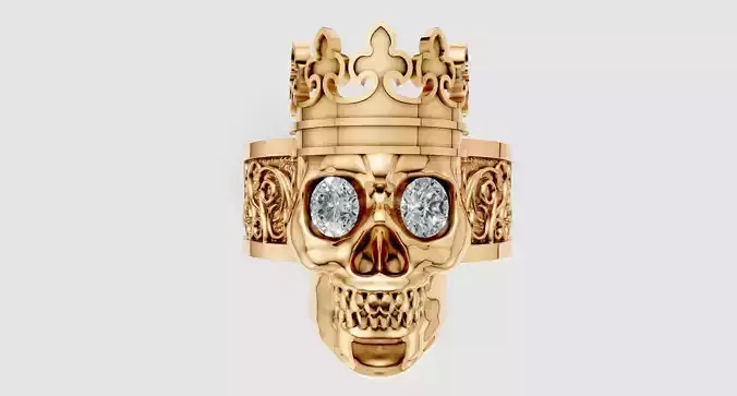 Skull Crown Ring