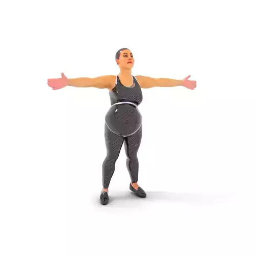 Pregnant Activewear Ensemble model pack Low-poly 3D model