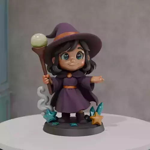 little witch chibi 