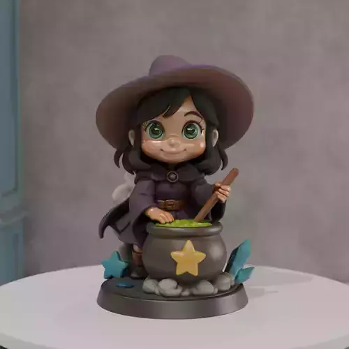 little witch chibi