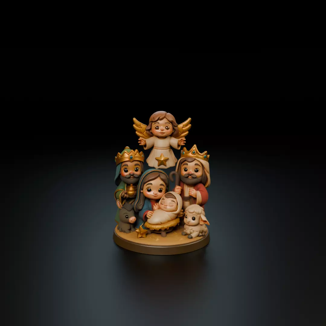 maria jesus baby 3D print model_15