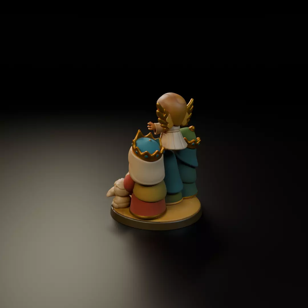 maria jesus baby 3D print model_7