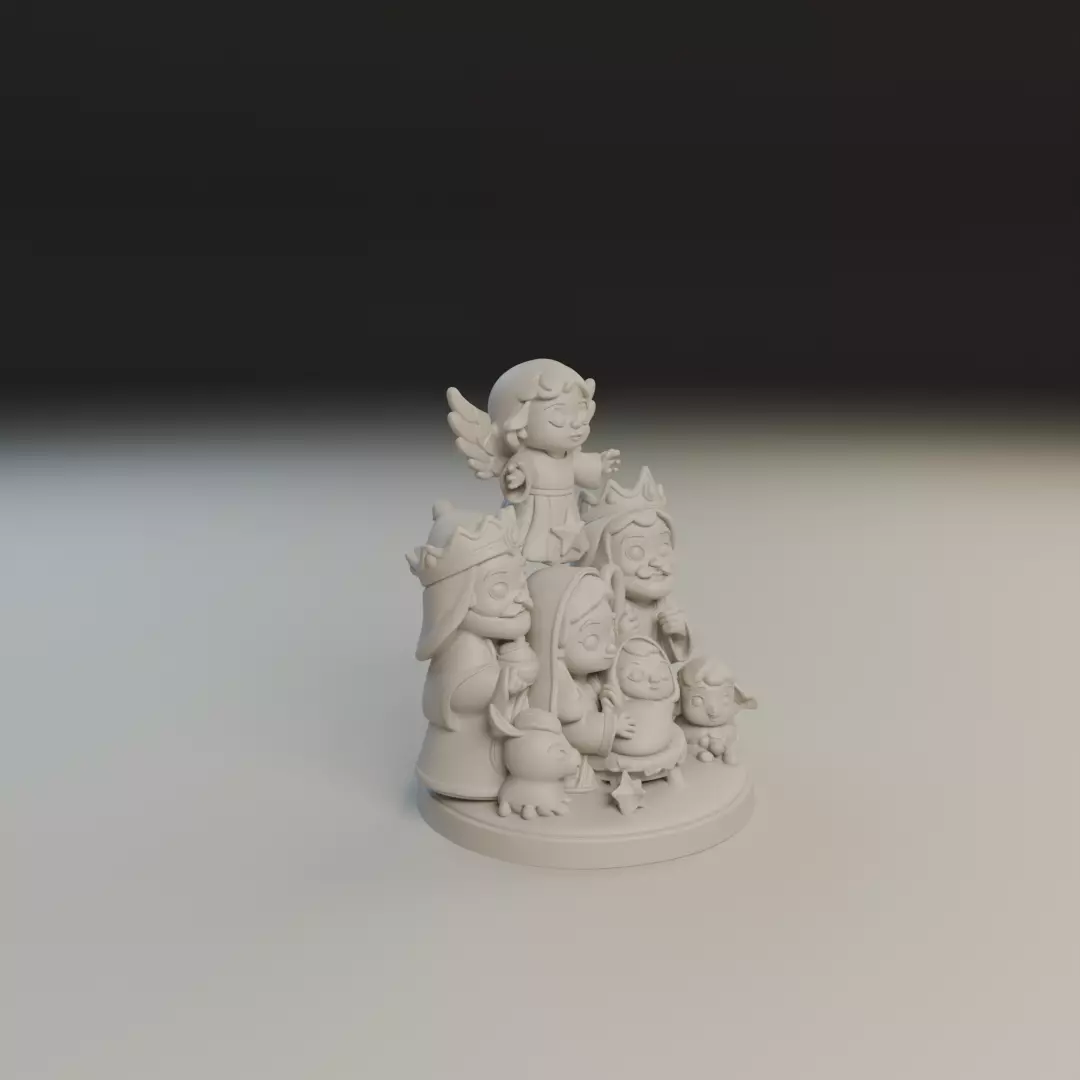 maria jesus baby 3D print model_12