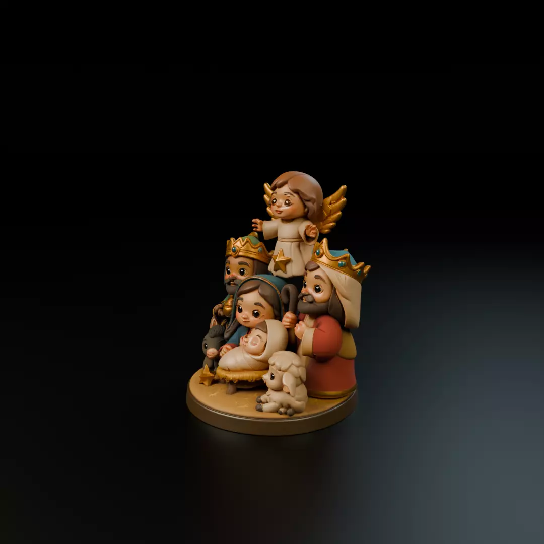 maria jesus baby 3D print model_9