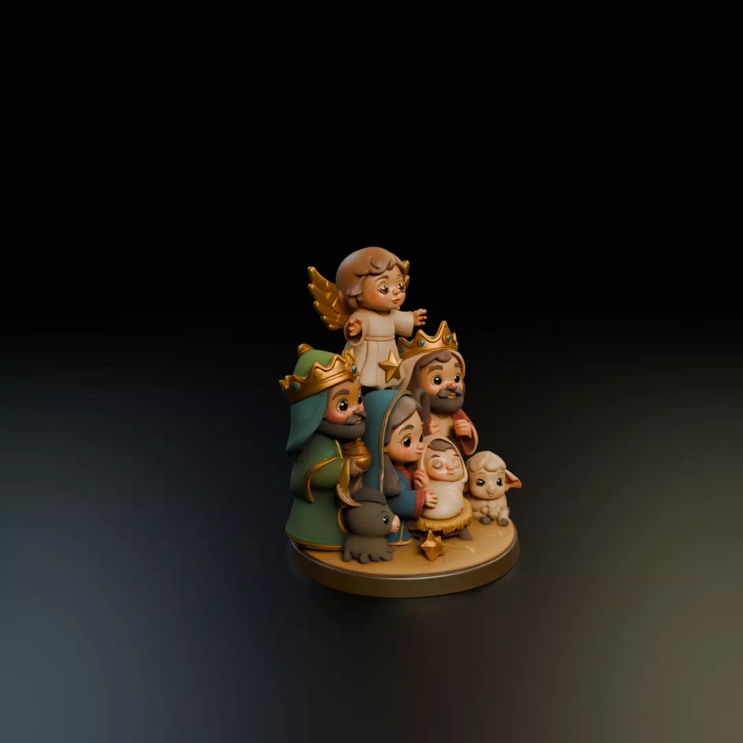 maria jesus baby 3D print model_11