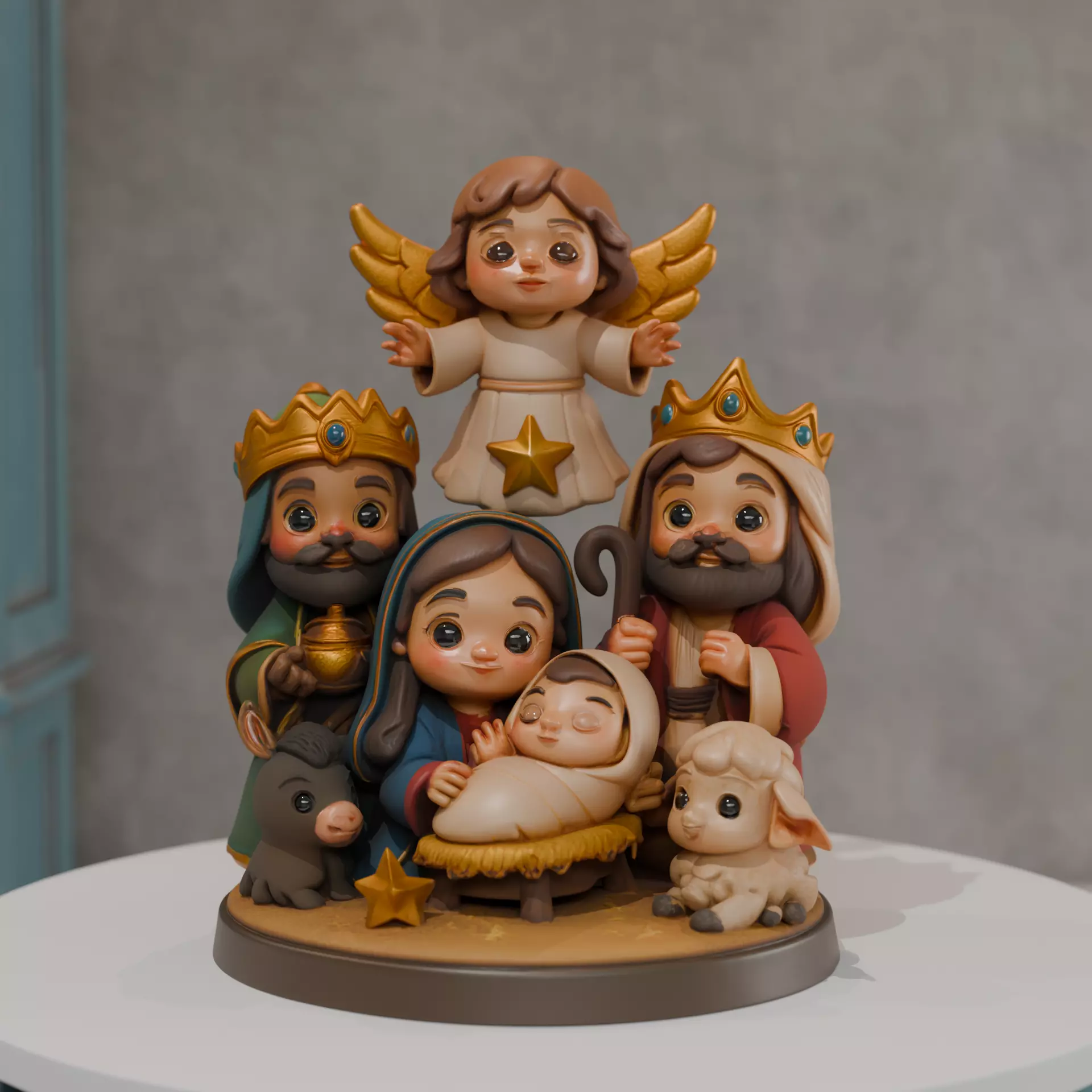 maria jesus baby 3D print model_0
