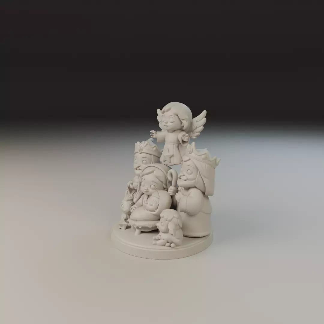 maria jesus baby 3D print model_10